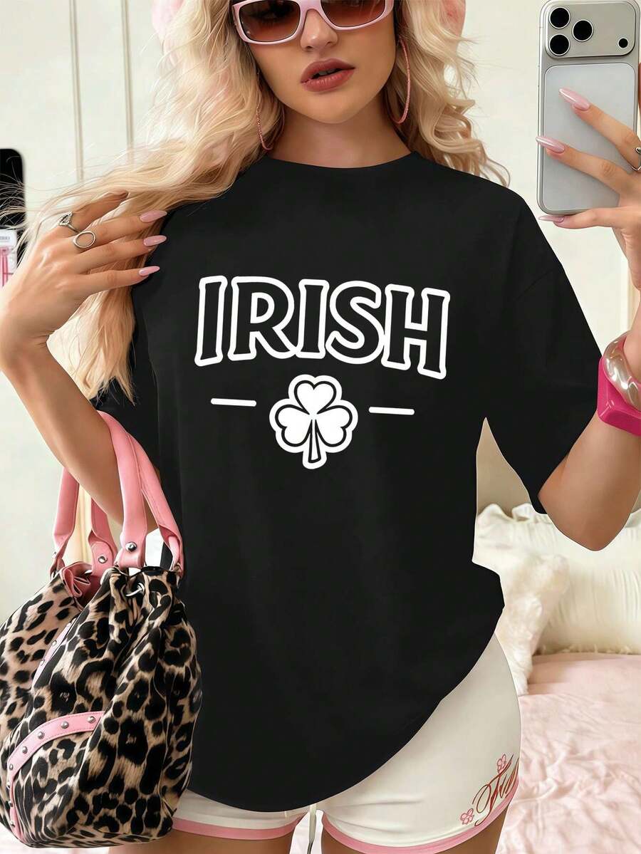 Dam-T-shirts - Svart - Visa 1