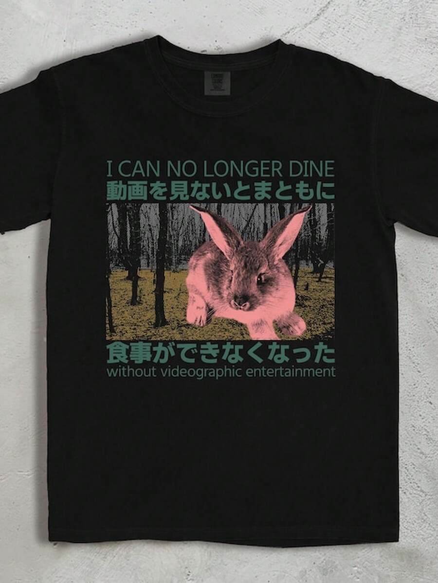 j1apanese Horror Bunny T1S1Hirt, Vintage Meme T1EE, AL1Godn.