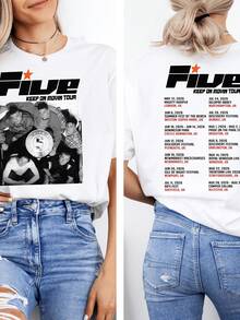 F Keep In Tour 2026 T-Shirt  Pop Music Fan Tee - White - View 1