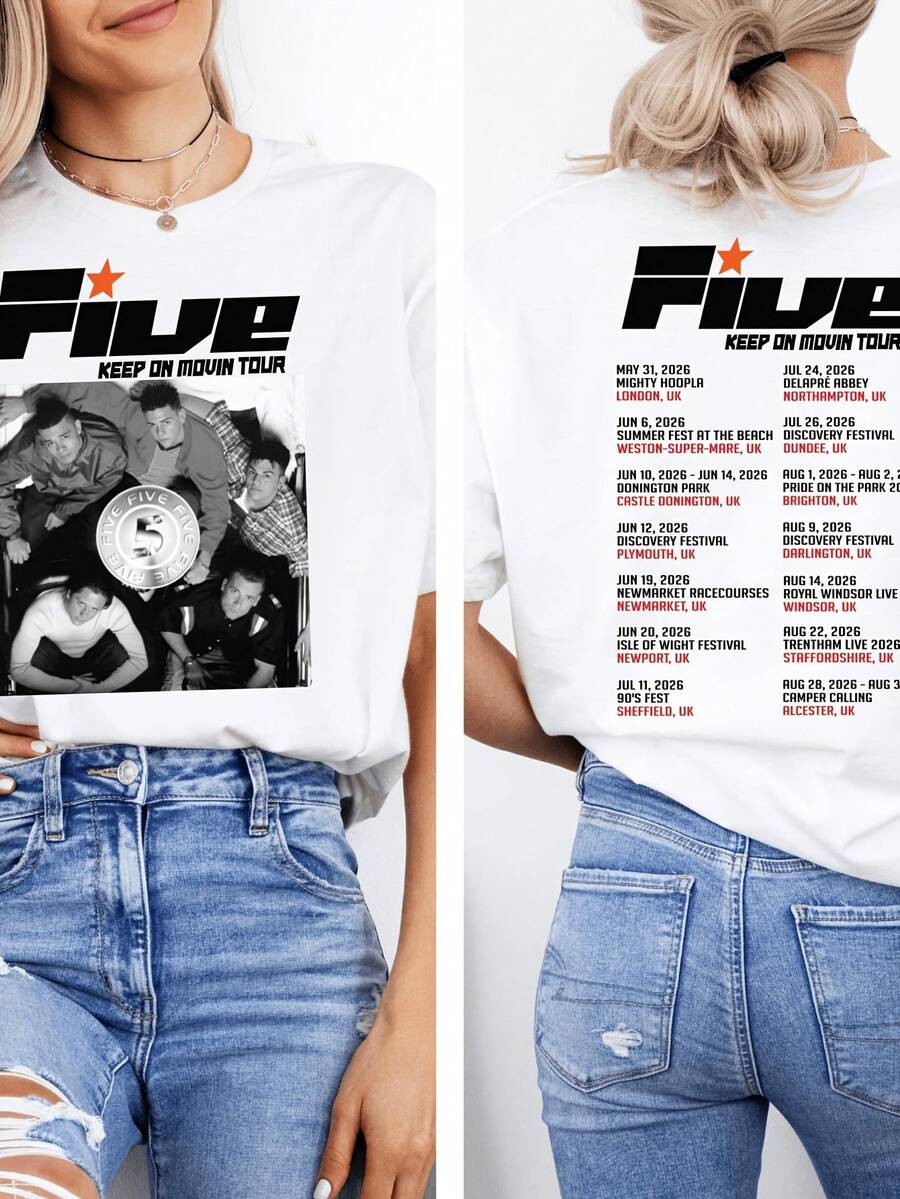 F Keep In Tour 2026 T-Shirt Pop Music Fan Tee - White - View 1