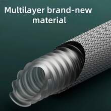 149,86 cm Tuyau de douche tressé en nylon, tuyau extra long et flexible avec raccords en ABS, étanche, résistant à haute pression, convient pour la mise à niveau de la salle de bain d'hôtel et de la maison, polyvalent pour la douche, les soins des animaux de compagnie, le nettoyage du sol et le lavage des toilettes, durable, résistant à la corrosion, facile à utiliser - A - Voir 8