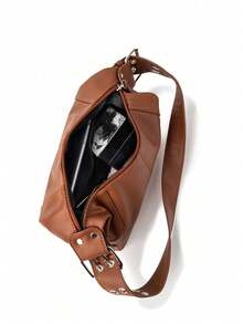 Bolso de hombro de motocicleta cool - Marrón - Ver 7