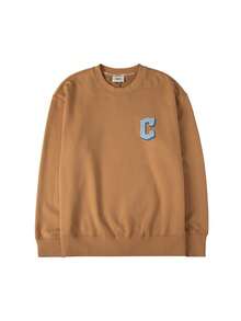 Sweatshirt Olahraga MLB Unisex, Musim Panas 2026 Warna Caramel Baru, Pullover Kasual dengan Huruf, 3AMTM0934-45CAL - Beige muda - View 3