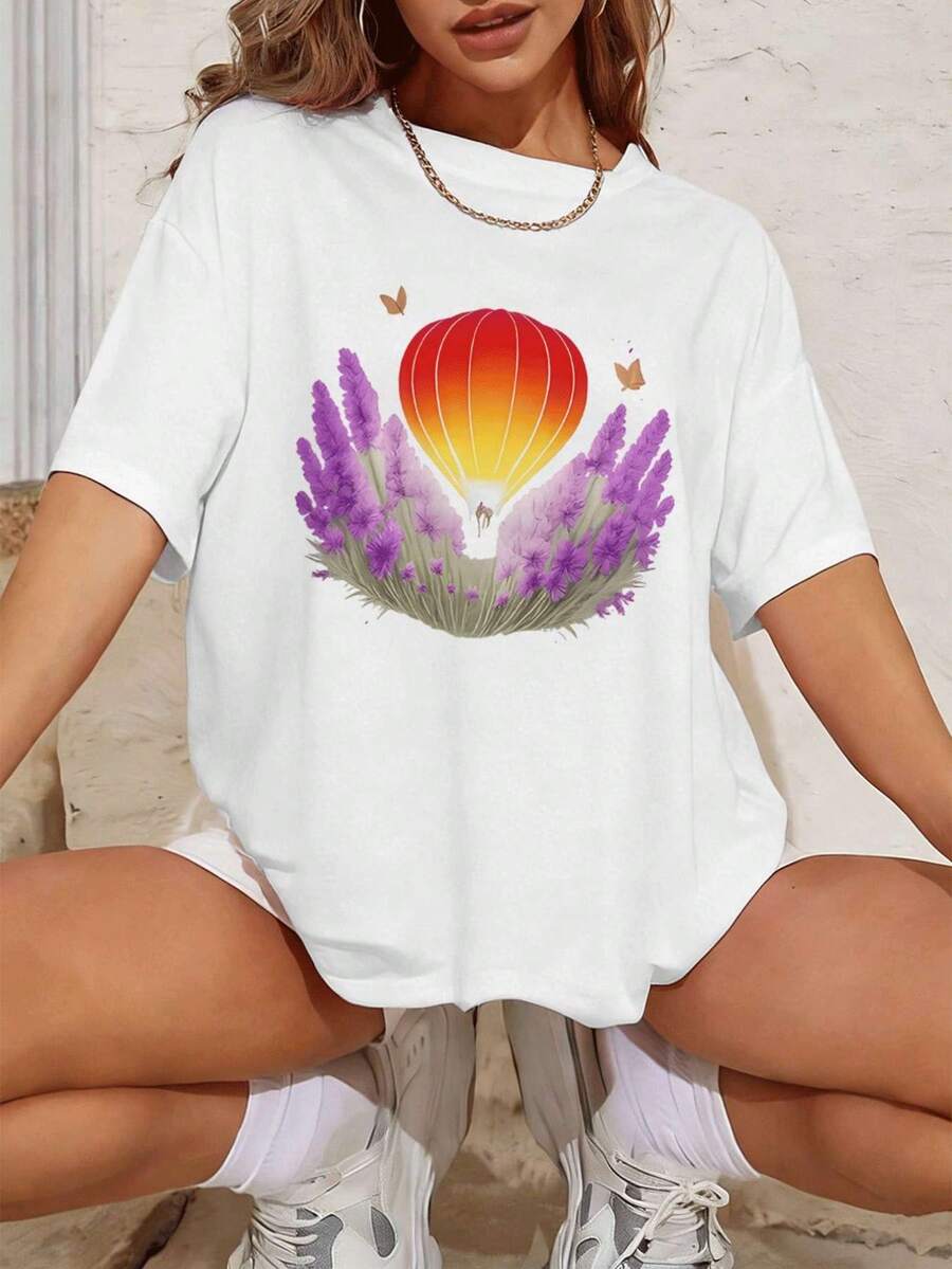 Dam-T-shirts - Vitt - Visa 1