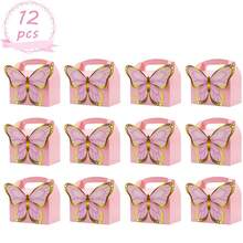12pcs 3D Butterfly Handle Gift Box, High-End Party Souvenir Box ...