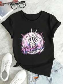Women T-Shirts - Black - View 2