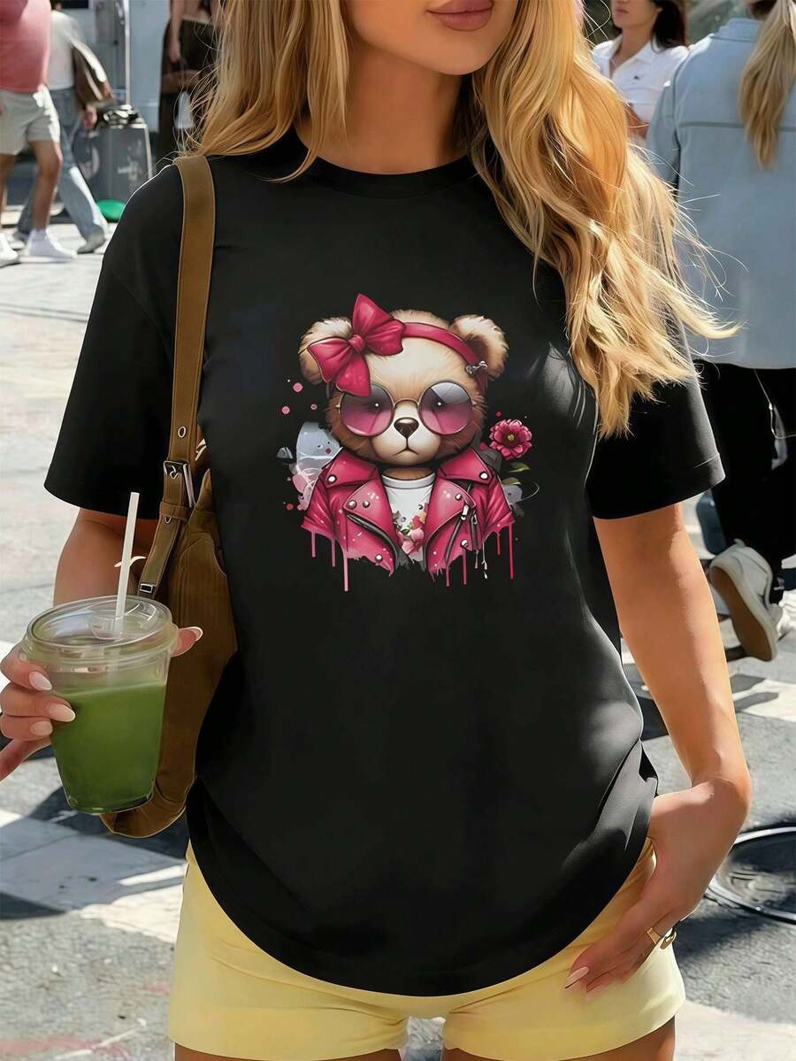 Women T-Shirts - Black - View 1