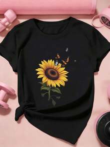Women T-Shirts - Black - View 2