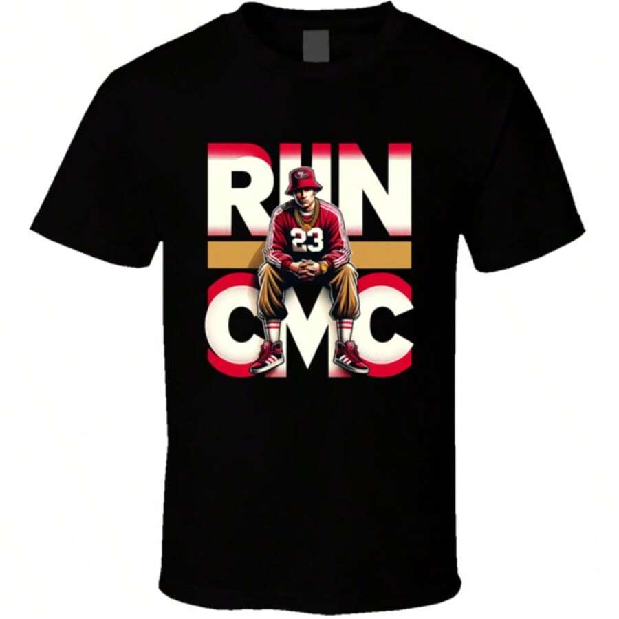Run Cmca Christian Mccaffrey Fan T Shirt - Black - View 1