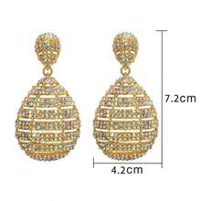 女士时尚、优雅、精致的新娘耳环婚礼配饰，时尚耳环礼品 - 耳環 - 查看 4