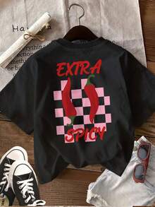 Dam-T-shirts - Svart - Visa 2