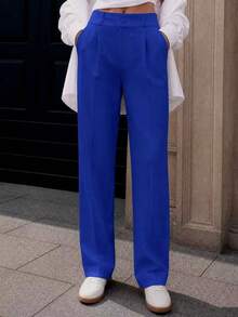 Women Pants - Blue - View 4