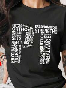 Fisioterapia Hirt, Regalo de Rehabilitación para Fisioterapeutas, Arte de Palabras para Terapeutas, Kinesiología, Cuidado de la Salud, Ergonomía, Equilibrio Fisioterapéutico, Mobilize.Jpg - Negro - Ver 1