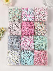 20pcs Girls' Multi-Color Star, Wave, Heart Shaped BB Hair Clips, Bangs Clips, Versatile Daily Use - Multicolor - View 5
