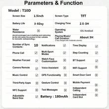 Smartwatch, Wireless Call/Dial, Multiple Sports Modes, Incoming Call Alert And Rejection, SMS Reminder, Customizable Wallpaper, Compatible With IPhone/Android - Multicolor - View 11