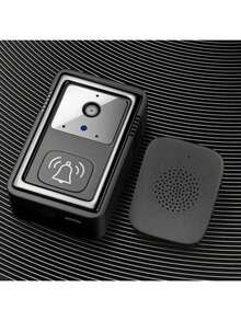 400mAh Battery Capacity Smart Video Doorbell With Camera, HD Camera, Wide Angle Lens, Smart Voice Intercom, Wi-Fi, Built-In Speaker, Two-Way Voice Intercom, Real-Time Alert, App Control - Black - View 14