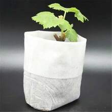 Bolsa de vivero biodegradable, bolsas de cultivo de plantas, semillas de tela no tejida para sembrar macetas para el hogar, accesorios de jardín, herramientas, 50-200 Uds. - 100 x 145 mm - Ver 6