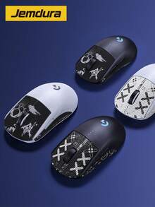 1 Pc GPW Anti-Slip Grip Tape, 1st & 2nd Gen GPW Mouse Grip Tape, Printed Skeleton Design, Smooth Grip Tape For Wireless E-Sports Mouse - Multicolor - View 3