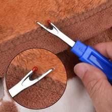 4pcs Blue Sewing Kit - Ergonomic Safety Ball Head Seam Ripper And Scissors For Thread Removal, Fabric Craft Embroidery Accessories - Multicolor - View 4