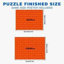 500/1000 Piece Beagle Puppy Puzzle Adults - Large Challenge Puzzle, Featuring Cute Beagle Puppies, Flowers, And Beagle Dogs, A Challenging Dog Lovers, Suitable Birthdays//Holidays, Comes In A Portable Box (500 Or 1000 Pieces) - 52*38cm - 500 cái - Xem 2