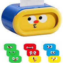 Kids Tissue Box Cover, Adorable Adjustable Expression Tissue Box For Children– Spring Supported Fun For Any Mood - Multicolor - View 10