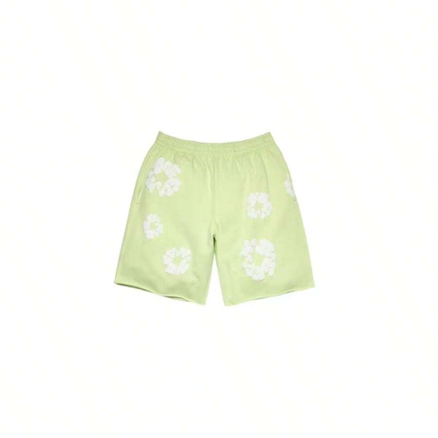 Denim Tears Cotton Wreath Sweatshorts Mint - Multicolor - View 1