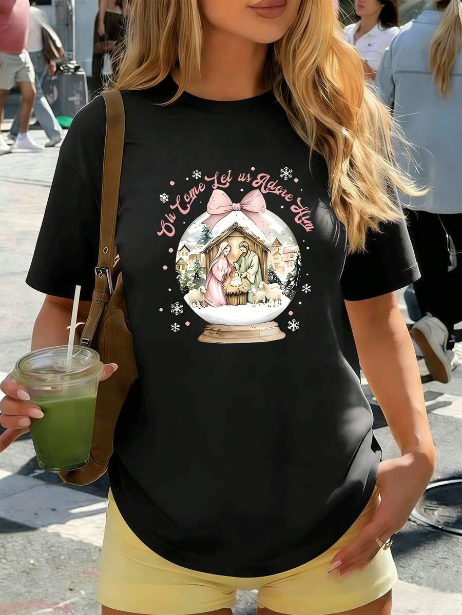 Women T-Shirts - Black - View 1