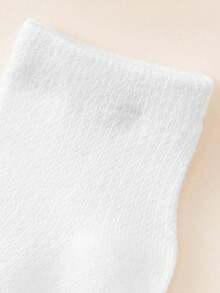 5 Pairs White Socks, Student Socks, Versatile Socks, School Socks, Princess Socks, All Season Socks, Baby Socks, Children Socks - White - View 4