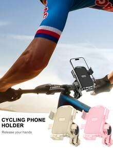 1 pieza Soporte universal para teléfono de bicicleta - Soporte giratorio 360° ajustable para GPS apto para ciclismo y senderismo - Para todos los teléfonos inteligentes - Accesorio esencial para bicicleta - Multicolor - Ver 2