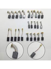 50-Piece ZUEE Heavy Duty Carbon Brush Replacement Kit With Metal Base, Suitable For Electric Drills, Sanders, Angle Grinders And Motors, Suitable For Drill And Motor Upgrades, Durable Motor Maintenance Accessories. - Carbon Brush - View 5