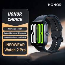 HONOR CHOICE INFOWEAR Watch 2 Pro Smartwatch, Layar AMOLED 1,97 inci, Baterai 14 Hari, GPS GNSS Terintegrasi, Panggilan Bluetooth, 120+ Mode Olahraga, Tahan Air 5ATM+IP68, Monitor Detak Jantung/SpO2, Untuk Android & iOS - View 2