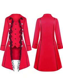 Cosplay Clothing - Lace Trim Skirt - Red - View 1
