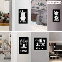 1pc [2D Printed] Kitchen Switch Panel, Suitable For Home, Bathroom, Bedroom, Decorative Wall Plate, No Battery Or Power Needed, Easy Installation - A - View 4