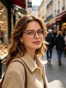 1pair Women Tortoiseshell Fashion Versatile Eyeglasses, For Daily Life Clear Glasses Accessories Glasses Accessories For Women Women Tortoiseshell Fashion Versatile Eyeglasses, For Daily Life Clear Glasses Accessories Glasses Accessories For Women - 豹紋 - 查看 4