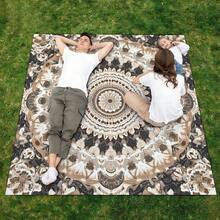 1pc Bohemian Cartoon Sun Patterned Beach Mat, Extra-Large Beach Mat, Lightweight And Durable. Ideal For Travel, Camping, And Picnics. Extra-Large Size For Adults. Highly Suitable For Beaches And Outdoor Adventures - B - View 1