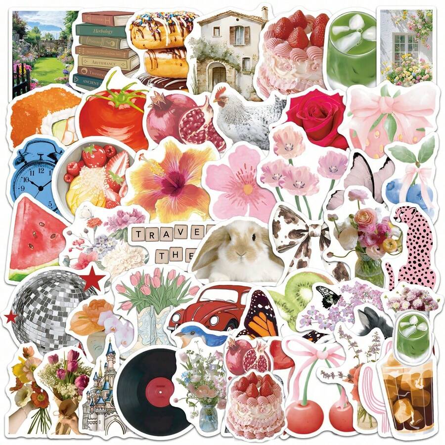 50PCS Ins Style Graffiti Fun Stickers Decorative Water Bottles, Safety ...