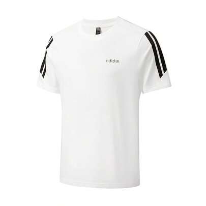  Áo thun nam ngắn tay Adidas bằng cotton thoáng khí, kiểu dáng thường ngày, mã sản phẩm KQ5324