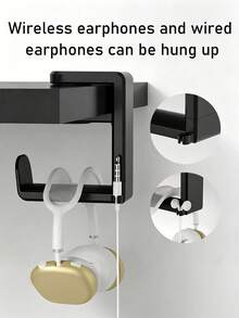 Kẹp tai nghe gắn bàn, giá đỡ đa chức năng sáng tạo cho tai nghe Bluetooth chơi game, máy tính, dùng để sắp xếp đồ dùng. - Nhiều màu - Xem 6