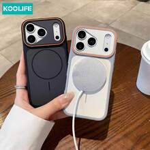 KOOLIFE 磁吸奢華啞光雙色親膚感高端防撞防摔 Apple 手機保護殼 灰色與白色，適用於 iPhone 18 Pro/18 Pro Max/17 Pro Max/16 Pro Max/15 Pro Max/14 Pro Max/13 Pro Max/17 Pro/16 Pro/15 Pro/14 Pro/13 Pro/17/16/15/14/13/12 Pro Max/12 Pro/12/11 機型；情侶禮物，支援無線充電，防摔硬殼，週年禮物，加厚全包覆手機殼 - 灰色 - 查看 7