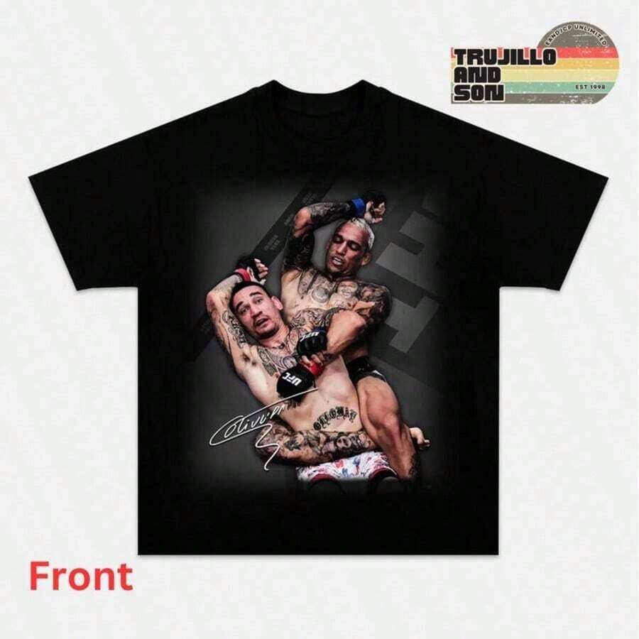 1 Vintage Cowboy Style T-Shirt, Graphic Tee, Gift For Fans, T-Shirt, Retro Hip-Hop And Country Fusion Tee, 180g 100% Cotton. - 黑色 - 查看 1