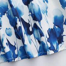 Women's V-Neck Leaf-Edge Fitted A-Line Dress For Spring And Summer,French-Style Resort-Inspired Ruffled Sleeve Women's Dress, Romantic Floral Print Dress,Casual Vacation Fashion Dress,Women Vacation Dress, Boho Summer Dress Women, Summer Casual Dress, Women's Maxi Dress ,Blue Dresses For Women,White Long Dress,Women's Ruffle Dress,Elegant Dresses For Women ,Summer Holiday Dress,Elegant And Romantic Dress, Beach Dresses ,Holiday Dresses,Vacation Dress,Backless, Strappy, Sleeveless Slip D - Azul - Ver 6