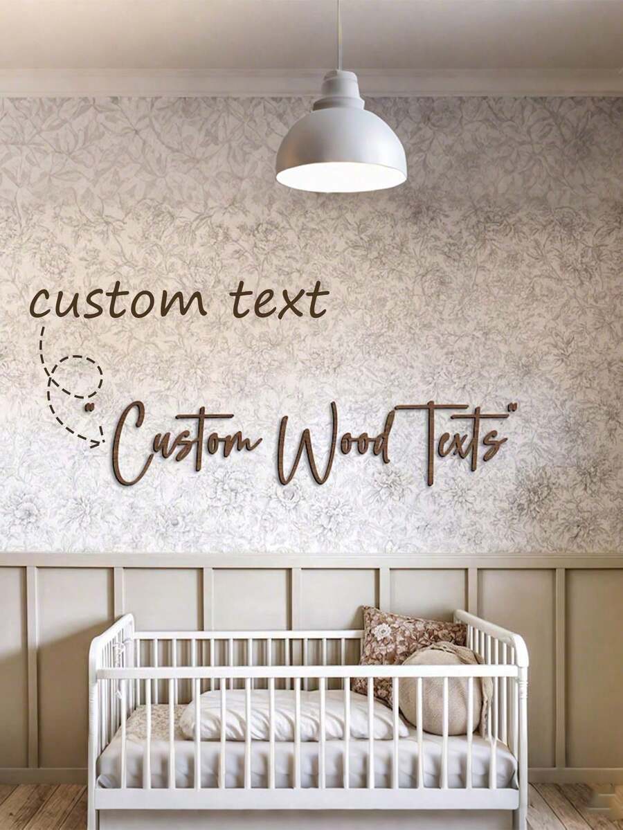 1pc Customized Wooden Speech Sign, Customized Wall Speech Sign, Wooden Photography Backdrop, Wooden Letters, Wooden Decorations, Kindergarten Speech, Wooden Cutout Phrases, Kindergarten Speech - Multicolor - View 1