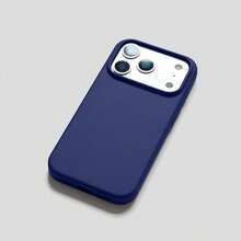 Funda de teléfono de silicona líquida de 3 capas, de goma suave y protectora contra caídas para iPhone 17, 17 Air, 17 Pro, 17 Pro Max, con forro de microfibra antiarañazos. También compatible con iPhone 13, 11, 16 Pro Max, 15, 14 Plus - azul oscuro - Ver 2