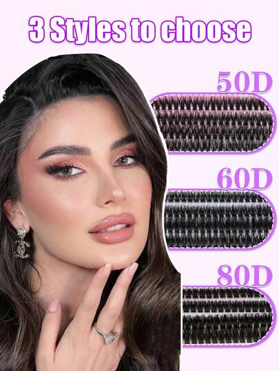 240pcs Natural Segmented False Eyelashes, 3 Natural Styles To Choose From, 3D Lashes, Dramatic Messy Mink Lashes, Suitable For Home Or Outdoor Use, Suitable For Daily Life, Weddings, Parties, Music Festivals, Mother's Day, False Eyelash Cluster Set, Eyelash Clusters, Segmented Lashes, False Eyelashes