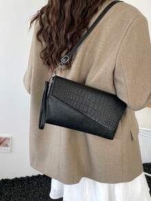 Women's Fashion Minimalist Versatile Clutch - Black - View 5