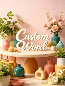 1pc Personalized 3D Printed Name Plate, Customizable With Your Name, Fashionable Unique Design, Suitable For Home Decor, Birthday, Holiday, Graduation, Housewarming, Special Occasions - Multicolor - View 1