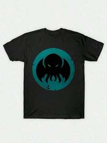 Horror estilo Cthulhucult minimalist design - Negro - Ver 5