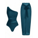 Agua verde azul
