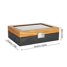 Tyenaza Watch Box, Watch Storage Box, Solid Wood 10 Slot Display Storage Case Classic Vintage Organizer, For Personal Use, Store Display, Home Decor - como en la imagen - Ver 3