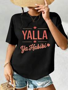 Dam-T-shirts - Svart - Visa 2